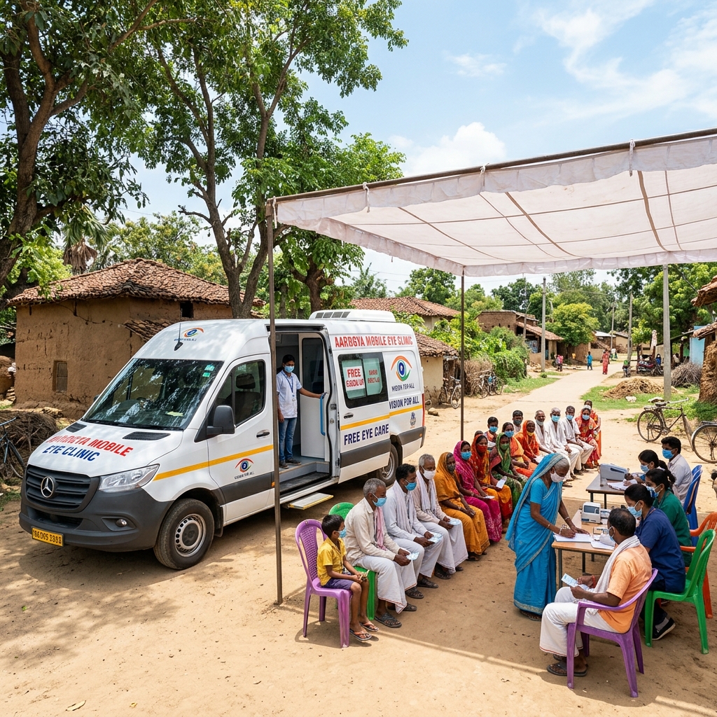 Rural Mobile Eye Camps clinic