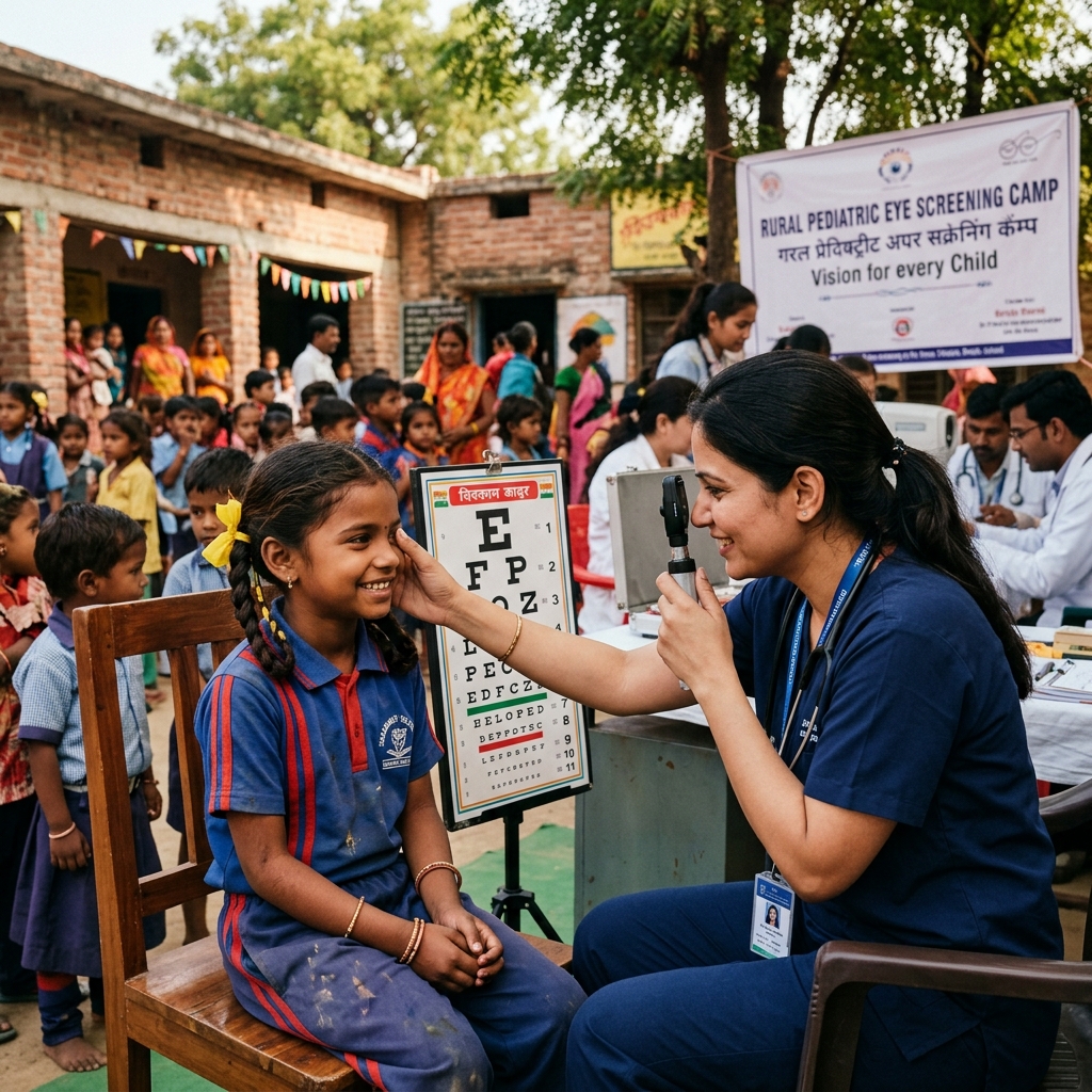 School Eye Screening pediatric camp